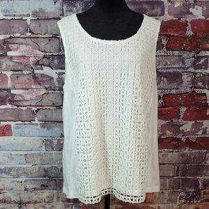 Chico's Cutwork Tank Top